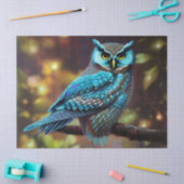 Kleine turquoise uil tissuepapier (Craft)