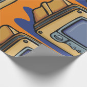 Kleine tv-set cadeaupapier (Hoek)