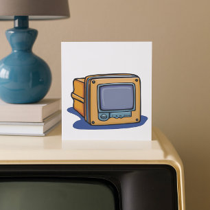 Kleine tv-set kaart