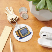 Kleine tv-set sleutelhanger
