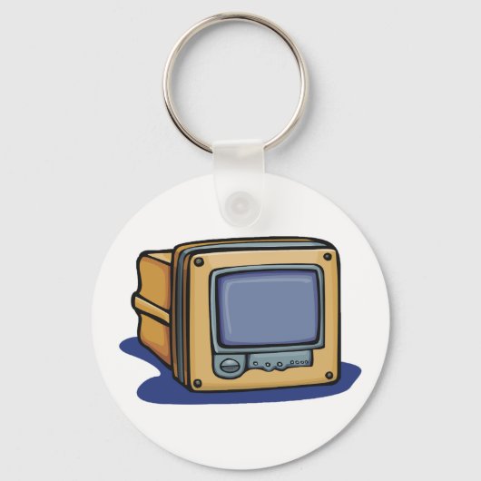 Kleine tv-set sleutelhanger (Voorkant)