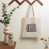 Kleine tv-set tote bag
