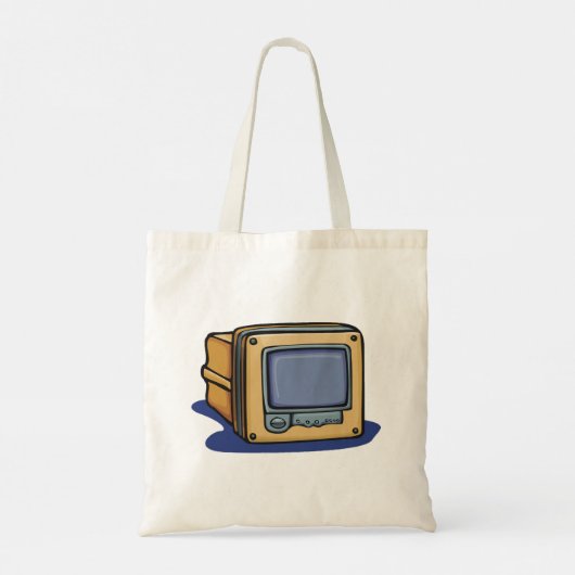 Kleine tv-set tote bag (Achterkant)