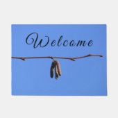 Kleine Twig op Blue Sky Deurmat (Voorkant)