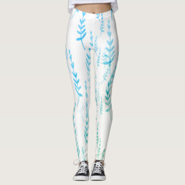 Kleine twijndraden met bladeren leggings