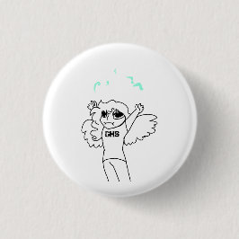 Kleine Tyto Harpy Spark Vastberaden Speld Ronde Button 3,2 Cm