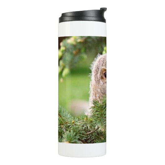 Kleine uil 11 thermosbeker (Gedraaid links)