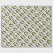 Kleine uil cadeaupapier (Vlak)