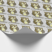 Kleine uil cadeaupapier (Hoek)