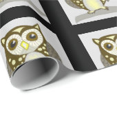 Kleine uil cadeaupapier (Rol Hoek)