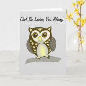 Kleine uil kaart (Gele Bloem)