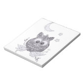 Kleine uil met maan notitieblok (Linkerzijde)