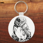 kleine uil sleutelhanger (Voorkant)