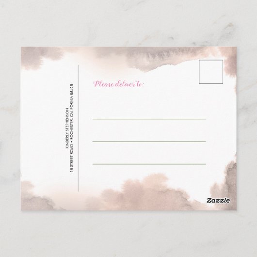 Kleine Uil Verjaardag Dank u Briefkaart (Achterkant)