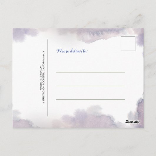 Kleine Uil Verjaardag Dank u Briefkaart (Achterkant)