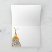 Kleine uilen op Big Pet Night card Kaart (Binnen)