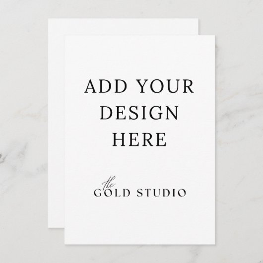 Kleine uitnodiging lege sjabloon (4.5 x 6.25)  (Voorkant / Achterkant)