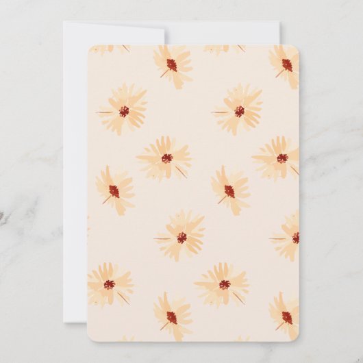 Kleine uitnodiging tot het indienen van Baby showe (Achterkant)