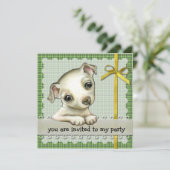 Kleine uitnodiging voor chihuahua (Staand voorkant)