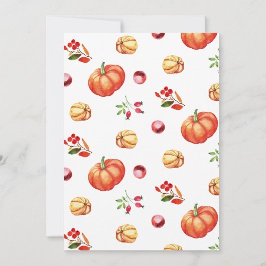 Kleine uitnodiging voor een eerste verjaardag van (Achterkant)