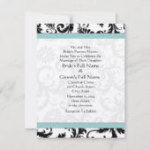 Kleine uitnodiging voor een huwelijk van 4 x 5 zwa (Voorkant)