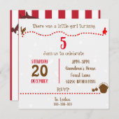 Kleine uitnodiging voor een roodringloopwedstrijd (Voorkant / Achterkant)