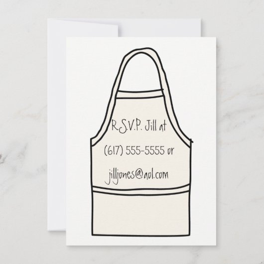 kleine uitnodigingen van de spagetti - partij (Achterkant)