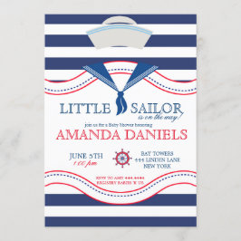 Kleine uitnodigingen voor Nautical Baby Shower