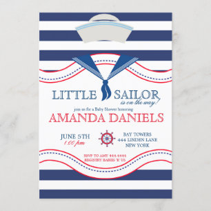 Kleine uitnodigingen voor Nautical Baby Shower