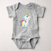 Kleine Unicorn, Cute Unicorn, Magic Unicorn Romper (Voorkant)