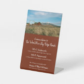 Kleine vakantiewoning WIFI-toegang - Aangepaste fo Reclamebord Met Voetstuk (Voorkant)