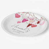 Kleine Valentijn Baby shower Papieren Bordje (Gekanteld)