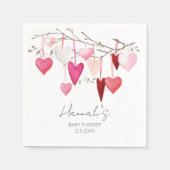 Kleine Valentijn Baby shower Servet (Voorkant)