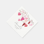 Kleine Valentijn Baby shower Servet (Hoek)