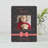 Kleine Valentijn foto uitnodiging (Staand voorkant)