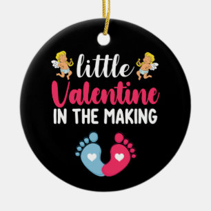 Kleine Valentijn in de maak Zwangerschap Zwanger Keramisch Ornament