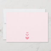 Kleine Valentijn koppels baby shower Kaart (Achterkant)