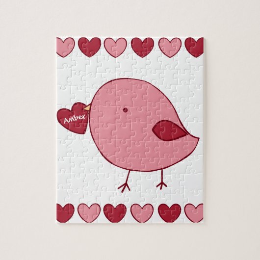 Kleine Valentijn kuiken aangepaste puzzel Legpuzzel (Verticaal)