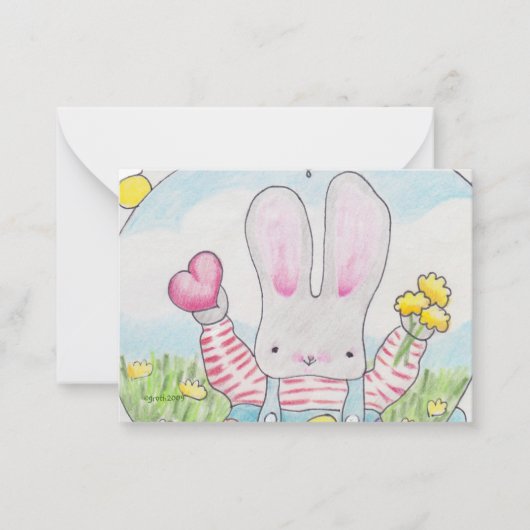 kleine valentijn notitiekaartje (Voorkant)