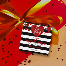 Kleine Valentijnsdag Baby shower Bedankjes Labels