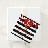 Kleine Valentijnsdag Baby shower Bedankjes Labels (In situ)