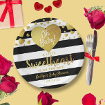 Kleine Valentijnsdag Baby shower Papieren Bordje<br><div class="desc">Viel in stijl met deze leuke en moderne papieren borden van het baby shower. Het ontwerp is gemakkelijk te personaliseren met je eigen formulering en je familie en vrienden zullen enthousiast zijn als ze deze geweldige papieren borden zien. Overeenkomende objecten zijn te vinden in het collectie.</div>
