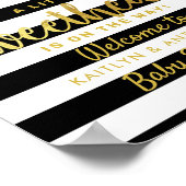 Kleine Valentijnsdag Baby shower Poster (Hoek)