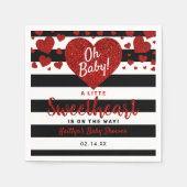 Kleine Valentijnsdag Baby shower Servet (Voorkant)