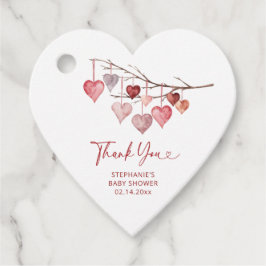 Kleine Valentijnse Baby showers Bedankjes Labels