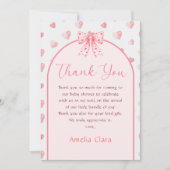 Kleine Valentijnse Baby showers Bedankkaart (Voorkant)