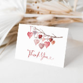 Kleine Valentijnse Baby showers Bedankkaart