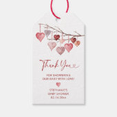 Kleine Valentijnse Baby showers Cadeaulabel (Voorkant)