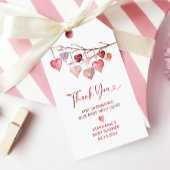 Kleine Valentijnse Baby showers Cadeaulabel