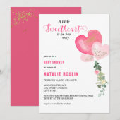 Kleine Valentijnse Baby showers Kaart (Voorkant / Achterkant)